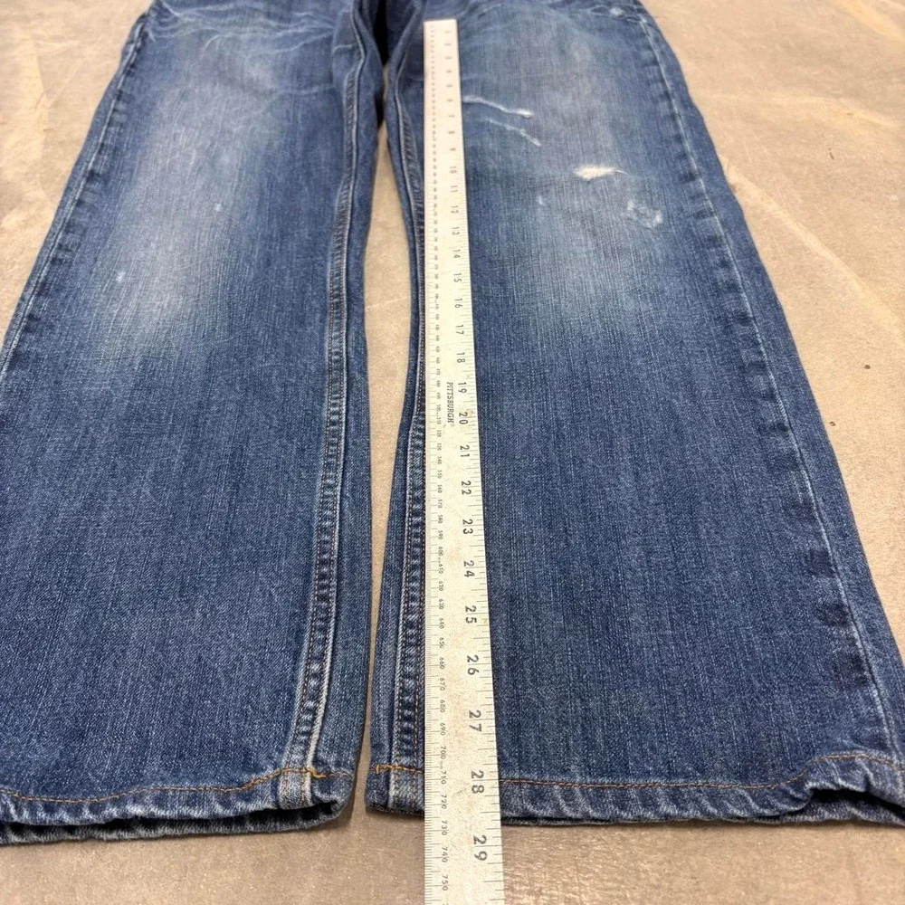 Levi's 514 Distressed 10% red tag Loose Straight Y2K Dark Wash Jeans